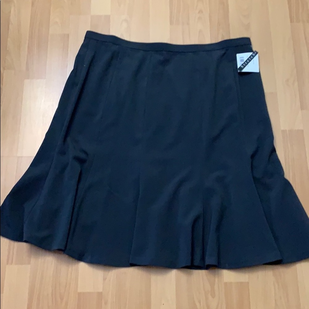 Grey flared skirt